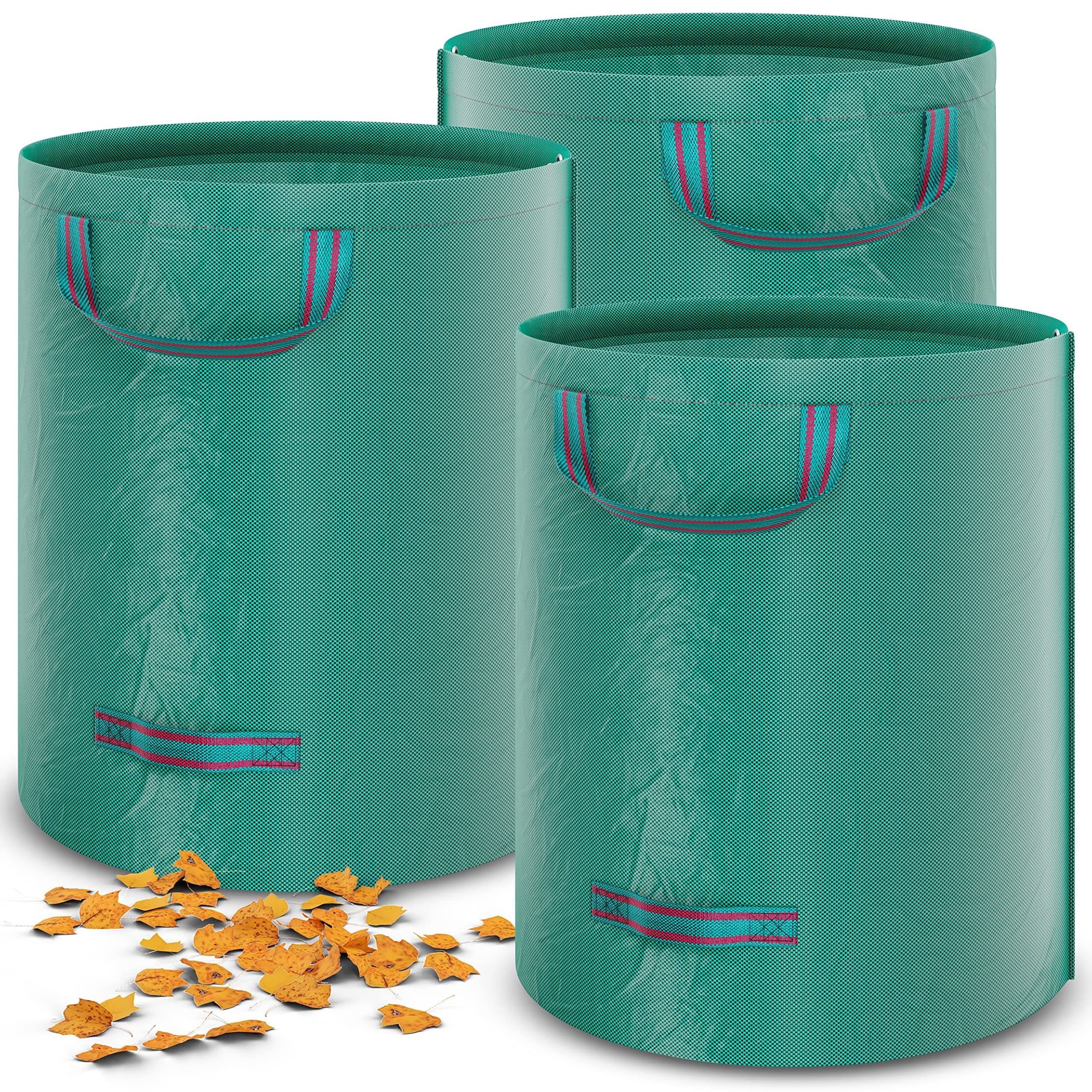 🌿 Alaskaprint 3x Gartenabfallsack 272 Liter - Stabil, Wasserdicht, UV-Beständig 🌳
