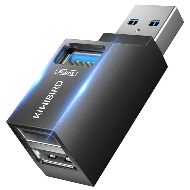 🌟 KiWiBiRD Mini USB-Hub mit Mehreren USB-Anschlüssen 🌟