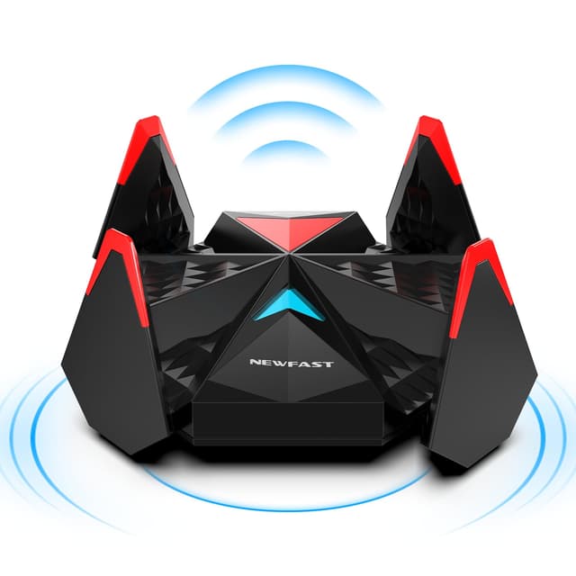 NEUER SCHNELLEN AXE5400 Mbps Gigabit WiFi-Adapter für PC USB Wireless Dongle Tri-Band (6G/5G/2.4G) WLAN Stick WiFi 6E Dongle,4XHigh Gain Antennen