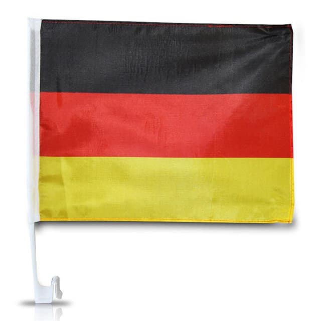 Idena 8310097 - Autofahne Deutschland 🇩🇪, Größe 30 x 45 cm, Nationalflagge, schwarz, rot, gold