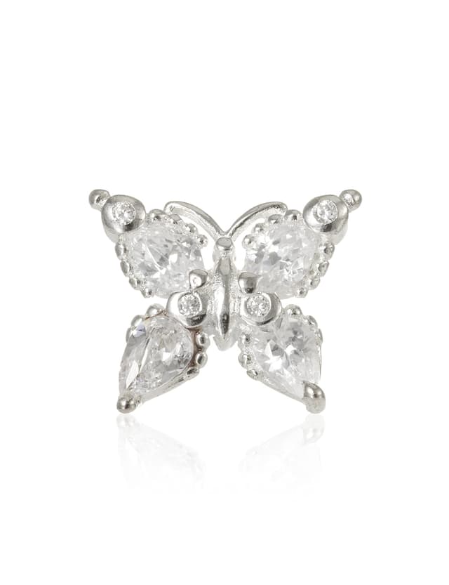Thomas Sabo Damen Einzel Ohrstecker 🦋 weiß 925 Sterlingsilber H2195-051-14