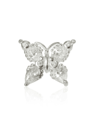 Thomas Sabo Damen Einzel Ohrstecker 🦋 weiß 925 Sterlingsilber H2195-051-14