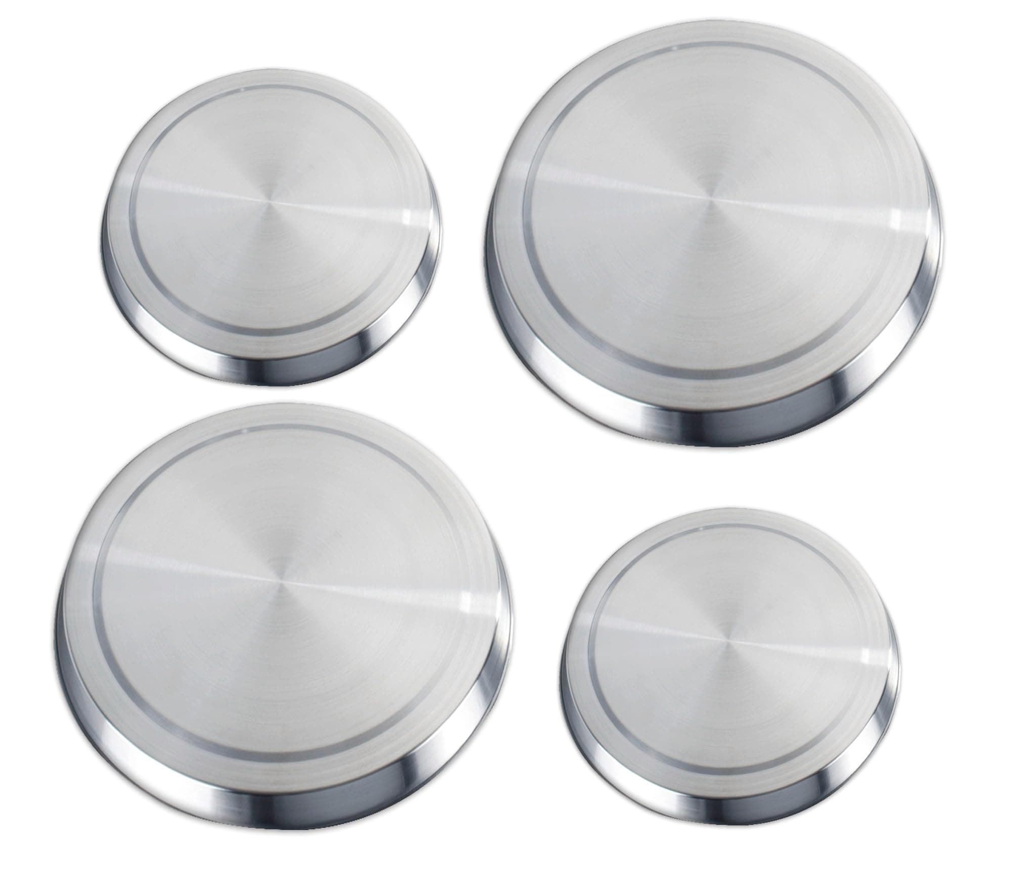 🔥 Super Deal! Herd-Abdeckplatten Edelstahl 4er Set 🍳