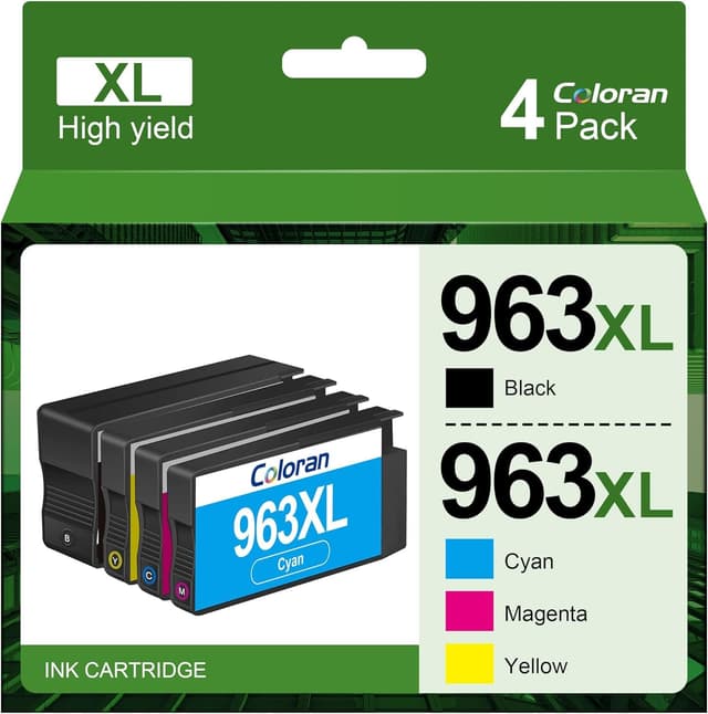 🎨🖨️ Coloran 963XL Multipack 963 Kompatibel für 963 XL Druckerpatronen HP
