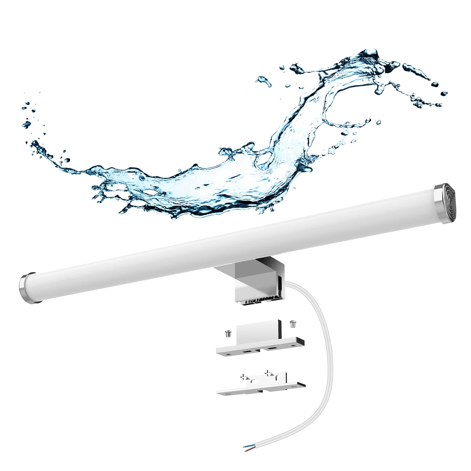 Azhien LED Spiegelleuchte Badezimmer,10W 1200LM 40cm Neutralweiß 4000K