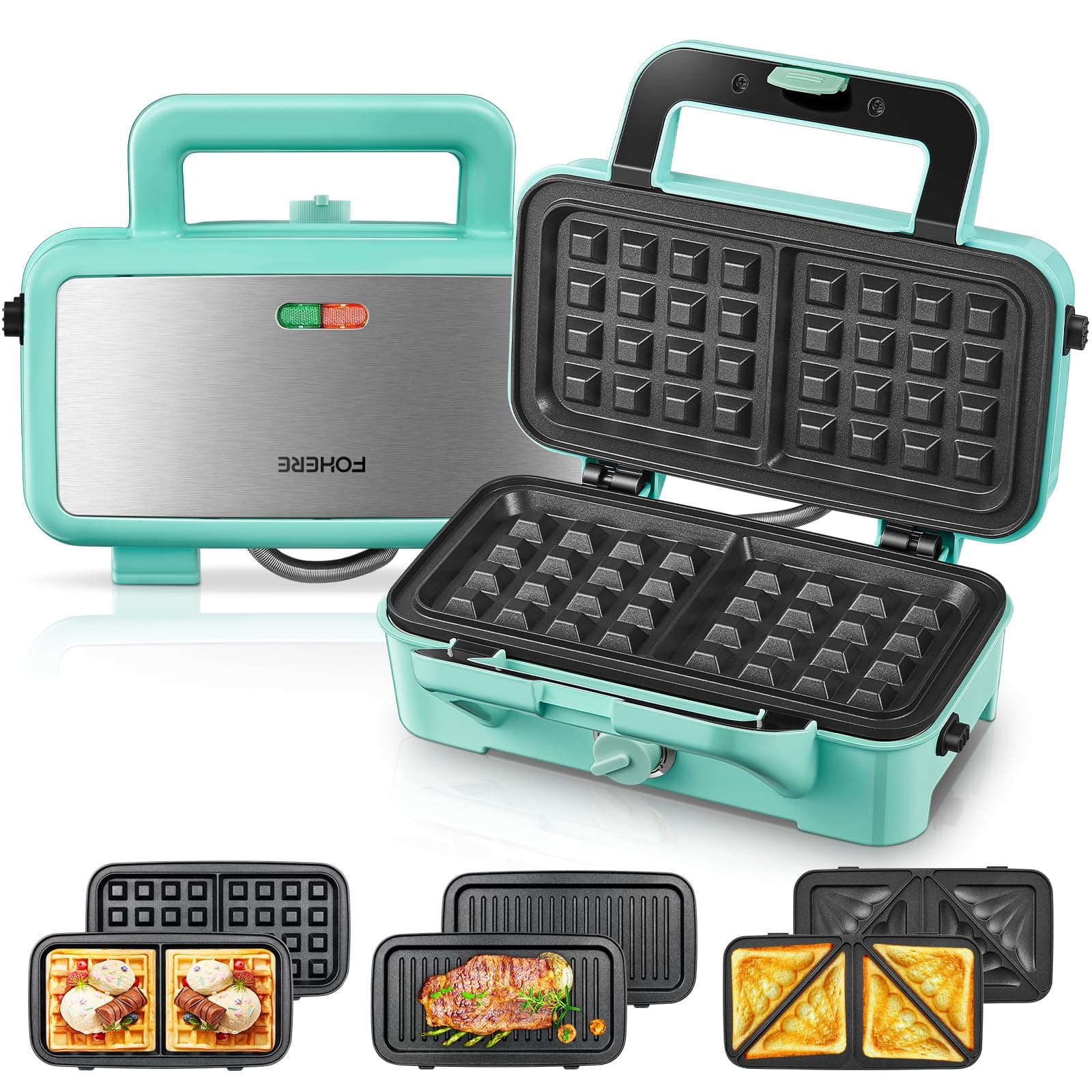 Sandwichmaker 3 in 1, 1200W Waffeleisen/Kontaktgrill/Sandwichtoaster - Deal des Tages! 🥪🔥