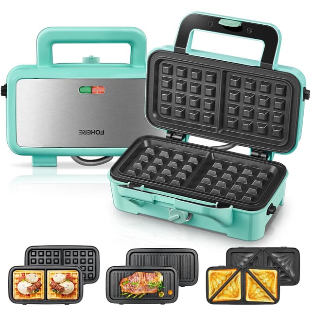Sandwichmaker 3 in 1, 1200W Waffeleisen/Kontaktgrill/Sandwichtoaster - Deal des Tages! 🥪🔥