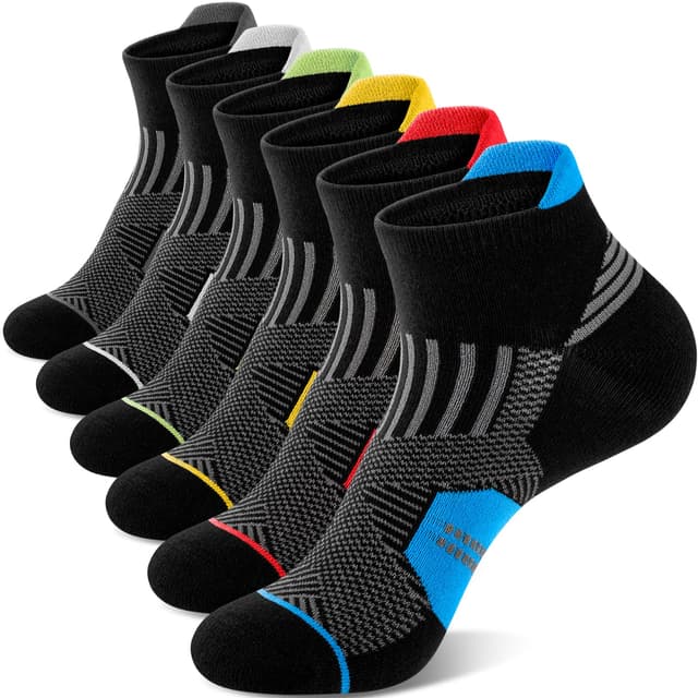 Niofind Sneaker Socken Herren Dame, 6 Paar Atmungsaktive Sportsocken 🧦🏃