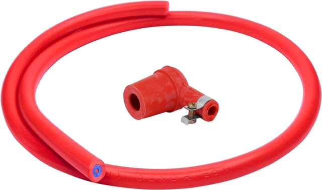 🚲🔥 CyclingColors Zündkabel Rot 7mm Länge 1m + ZÜNDKERZENSTECKER 🏍️🚗