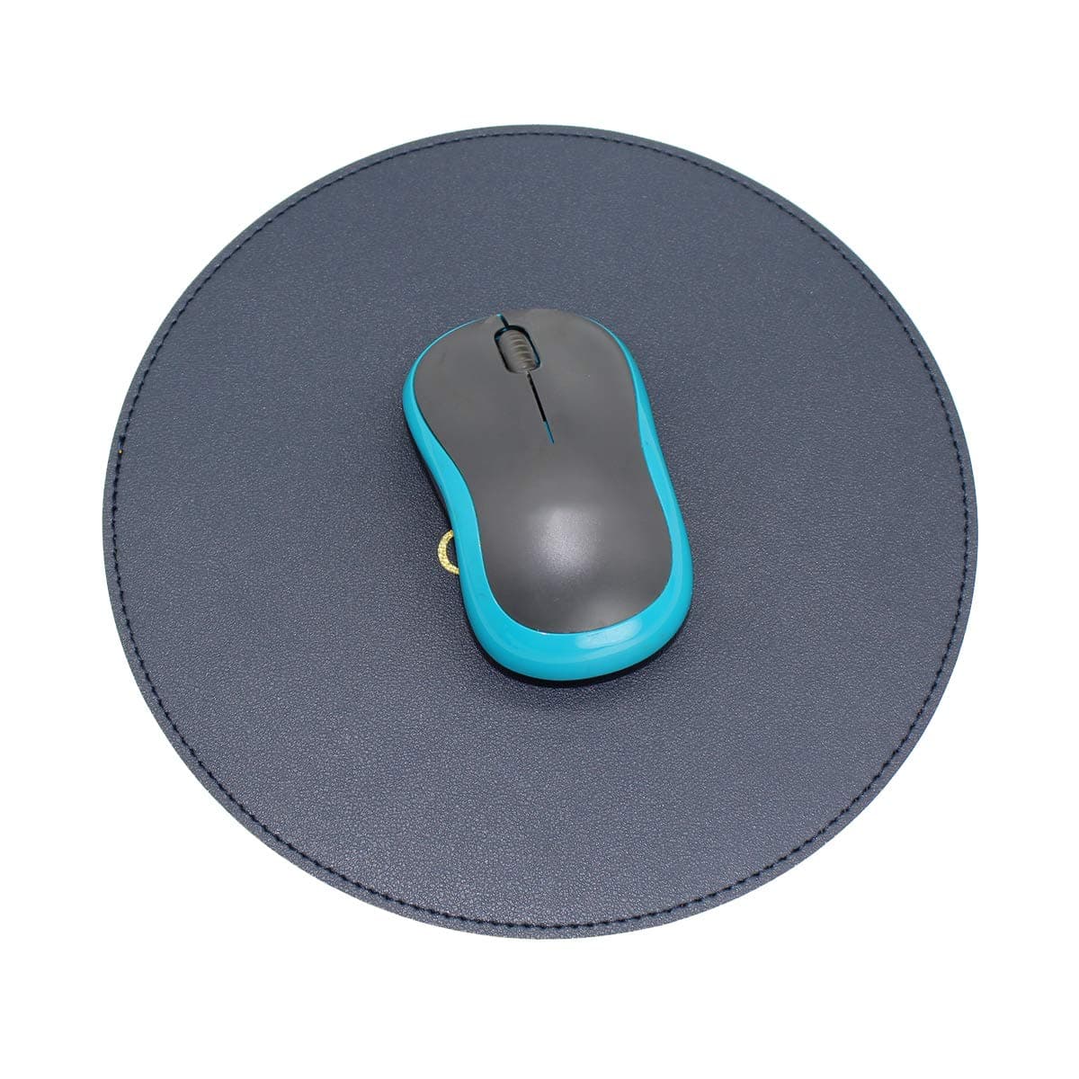 🌟 GUBEE Rundes Mauspad 220x220x2mm, PU Leder Gaming Mouse Matte 🌈
