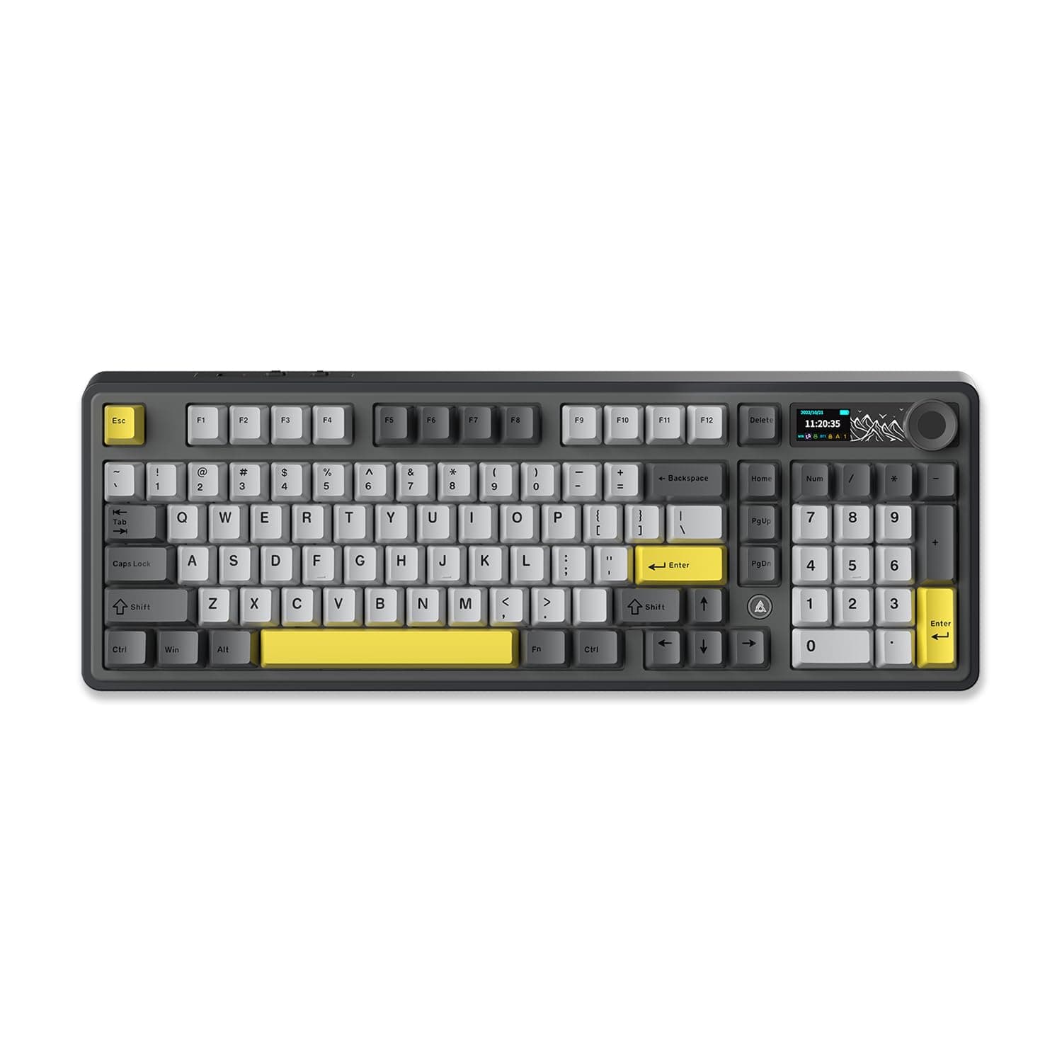 AJAZZ AK980 Mechanische Gaming-Tastatur mit TFT-Display und RGB-Hot-Swap-Tasten