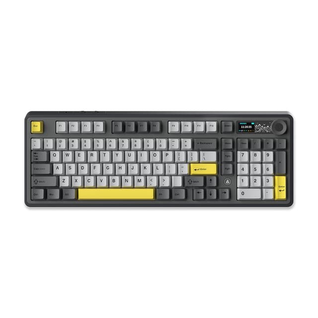AJAZZ AK980 Mechanische Gaming-Tastatur mit TFT-Display und RGB-Hot-Swap-Tasten