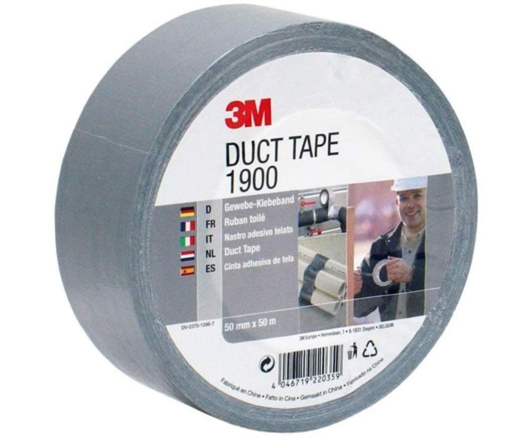 3M Gewebeklebeband 1900 in Silber-Grau 50mm x 50 m 🛠️🔧