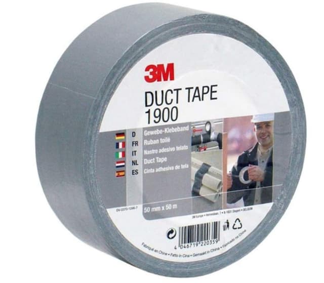 3M Gewebeklebeband 1900 in Silber-Grau 50mm x 50 m 🛠️🔧