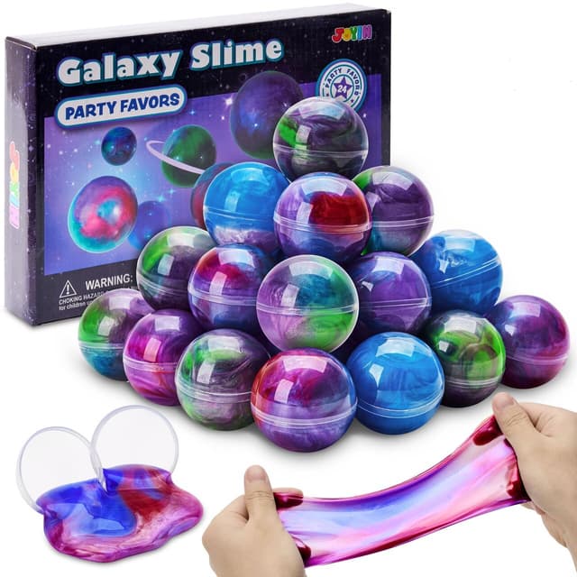 JOYIN Slime Kit (Grün), 24er Pack Galaxy Schleim Ball Partygeschenke 🌌😍
