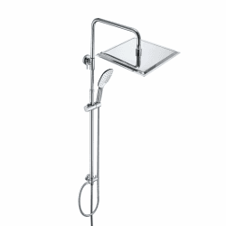 JOHO Duschset ohne Armatur, Chrom Duschstangeset Duschsäuleset 🚿 Angebot bei HelloDeals