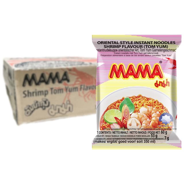🍜 MAMA - Instant Nudeln Garnelen - Multipack (30 X 60 GR) 🍤