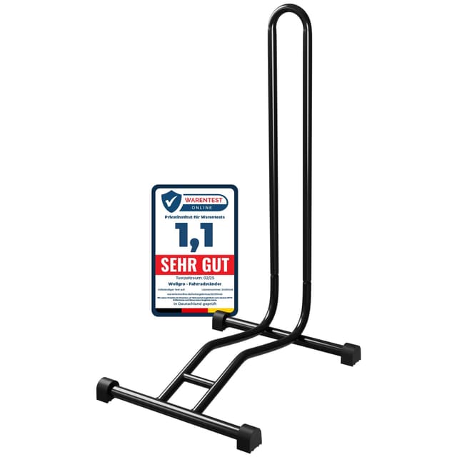 🚲 Angebot: WELLGRO Fahrradständer - Stahl, sicherer Stand - Farbe schwarz