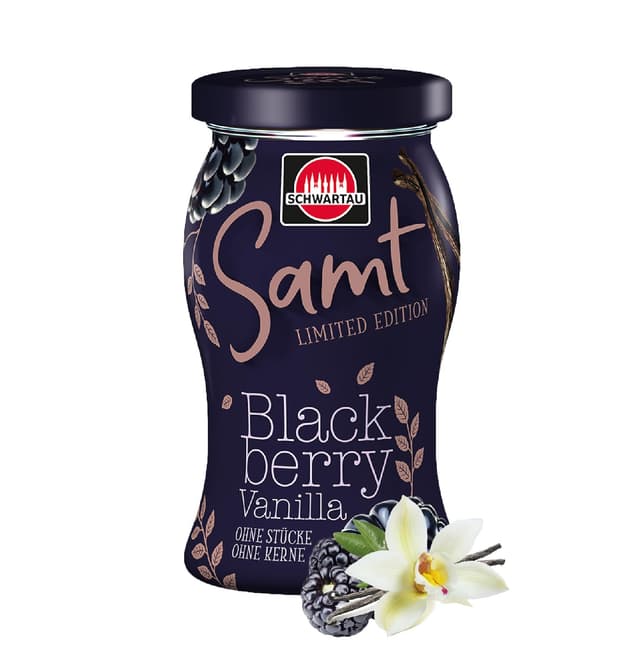 🍇🍦 Schwartau Samt Brombeere Vanille Fruchtaufstrich 270g - Angebot!