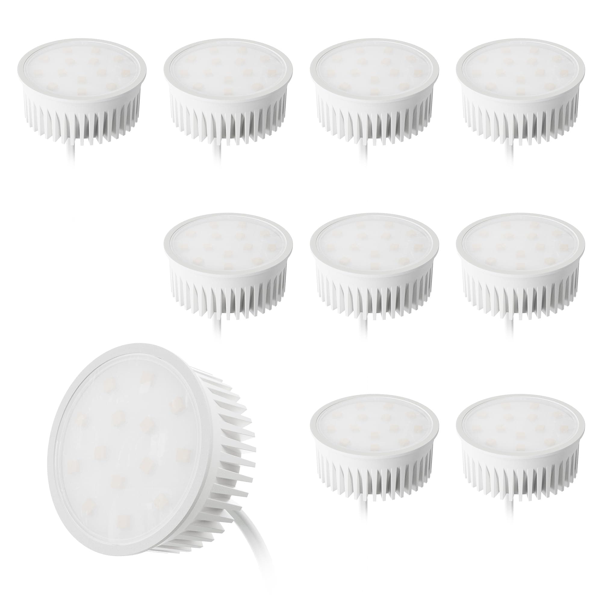 KYOTECH 10er Set LED Modul Neutralweiß 4000K 50mm 5W 230V 400LM 120 Grad Abstrahlung