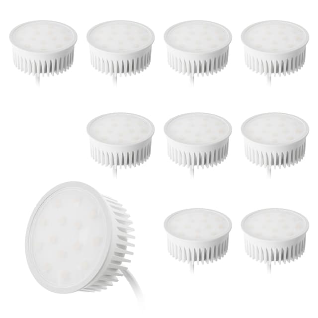 KYOTECH 10er Set LED Modul Neutralweiß 4000K 50mm 5W 230V 400LM 120 Grad Abstrahlung