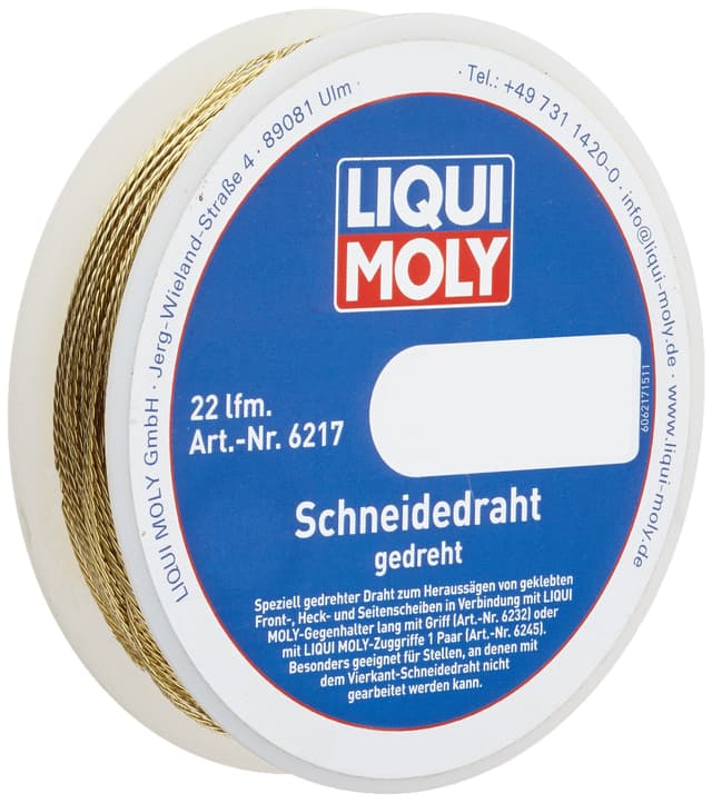 🔥 Super Angebot! LIQUI MOLY Schneidedraht gedreht | 1 Stk | Klebstoff | Art.-Nr.: 6217
