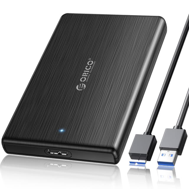 🔥 ORICO Anti-Fingerabdruck Festplattengehäuse 2,5 Zoll USB 3.0 UASP HDD Gehäuse für 7/9.5mm SATA I II III HDD SSD zu 6TB 🔥