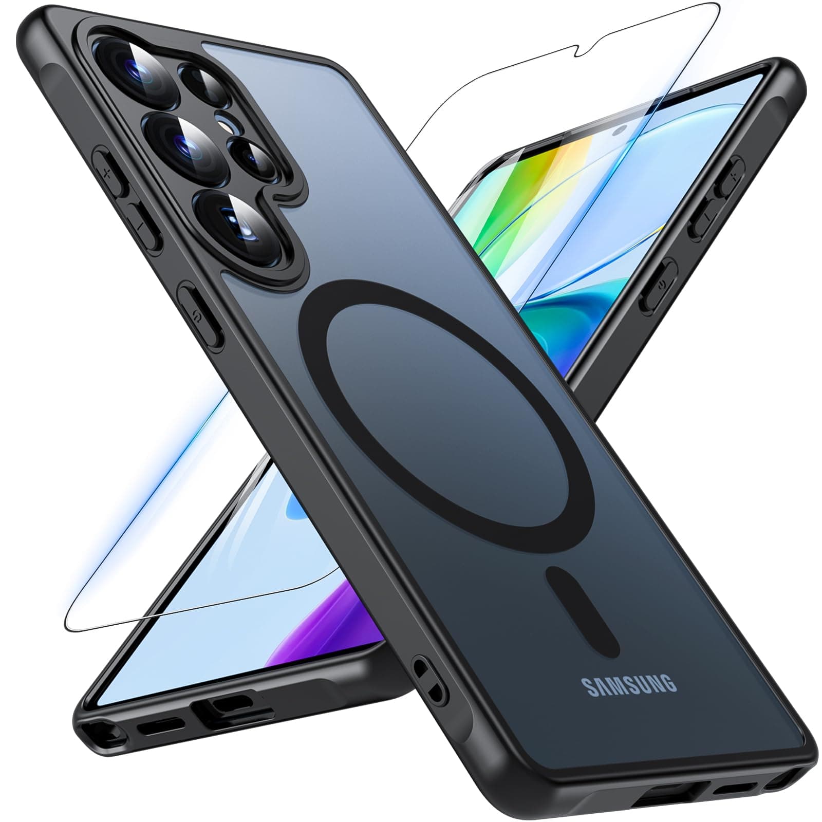 🌟 Magnetische Samsung Galaxy S25 Ultra Hülle mit Panzerglas 📱