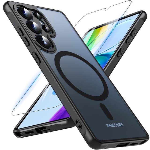🌟 Magnetische Samsung Galaxy S25 Ultra Hülle mit Panzerglas 📱