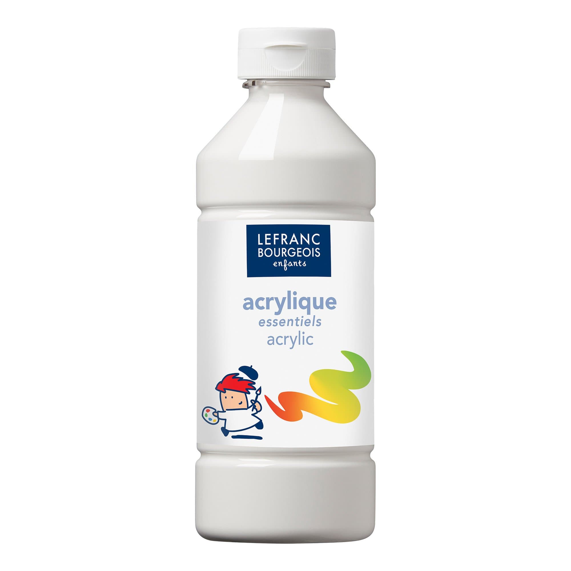 Lefranc & Bourgeois "Value Serie" Kinder - Acrylfarben, 500ml Tube - Weiß Weiß 500 ml (1er Pack) 🎨🖌️