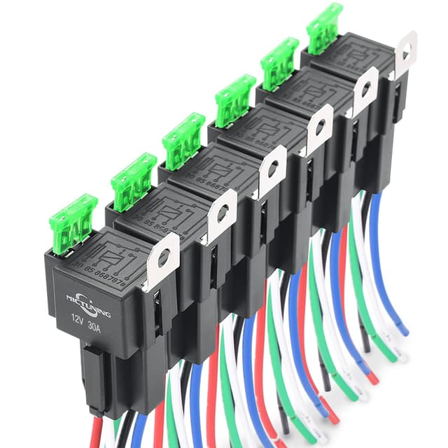 🚗 MICTUNING 6 Stücke 12V Relais mit 30A ATO/ATC Flachsicherung 🛠️