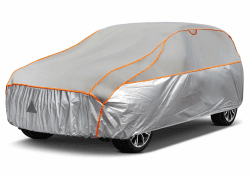 Kayme Hagelschutzplane Auto - Hagelschutz vollgarage für SUV (Bis zu 460 cm) Grau Angebot bei HelloDeals