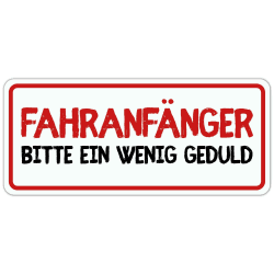 Fahranfänger Magnetschild (23x10cm) - 🚗 Geschenk zur Prüfung! Angebot bei HelloDeals
