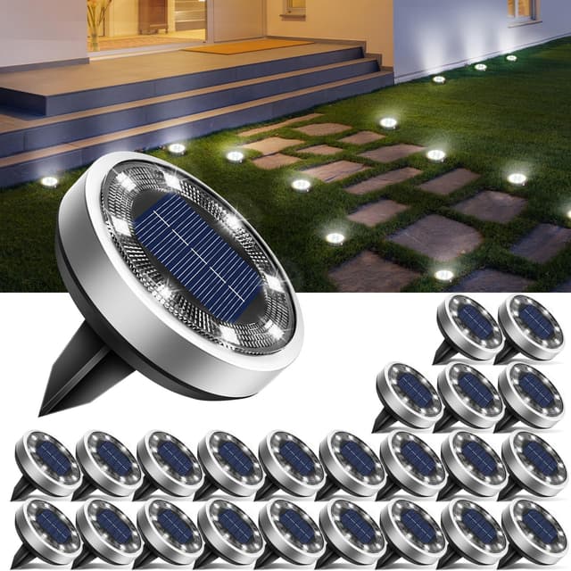 🌞🌿 btfarm 24 Stück Solar Bodenleuchten Aussen 🌿🌞