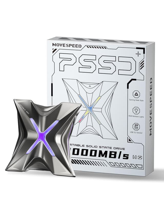 MOVE SPEED RX20 Externe SSD - 2TB Externe Festplatte 🚀