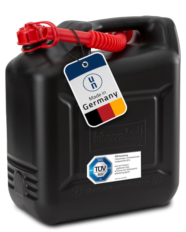 🚗 hünersdorff Kraftstoff-Kanister 862800 COMPACT 10l für Benzin, Diesel und andere Gefahrgüter 🛢️
