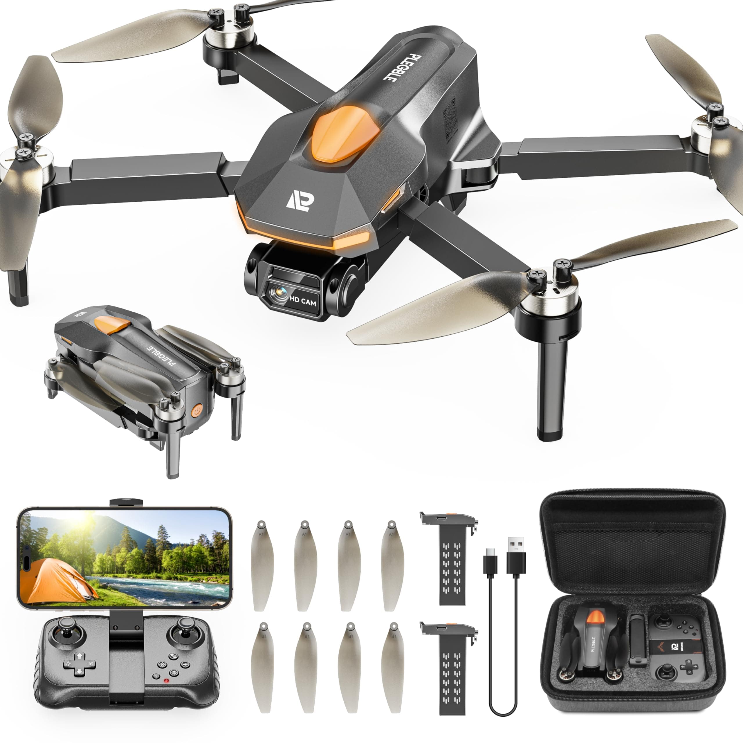 PLEGBLE Drohne mit Kamera für Kinder und Erwachsene 🚁📸