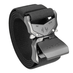 🎁 JUKMO Taktischer Gürtel, Militär Wandern 3,8cm Arbeit Gürtel mit Schwere Schnellverschluss Schnalle XL - Schwarz Angebot bei HelloDeals