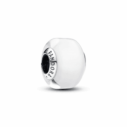 🌟 Angebot: Pandora Moments Charm aus Sterlingsilber mit Muranoglas in Weiß 🌈 Angebot bei HelloDeals