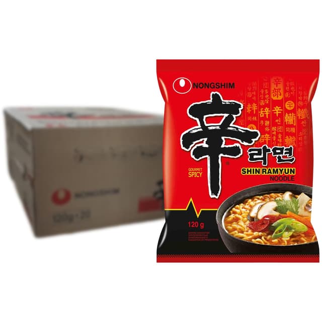 Nong Shim Instantnudeln Shin Ramyun Vorteilspack - Koreanische Rindfleisch Ramen Suppe 🍜