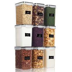 Vtopmart 2L Vorratsdosen Set 🌽🍪🍚 Luftdicht & Stapelbar Angebot bei HelloDeals