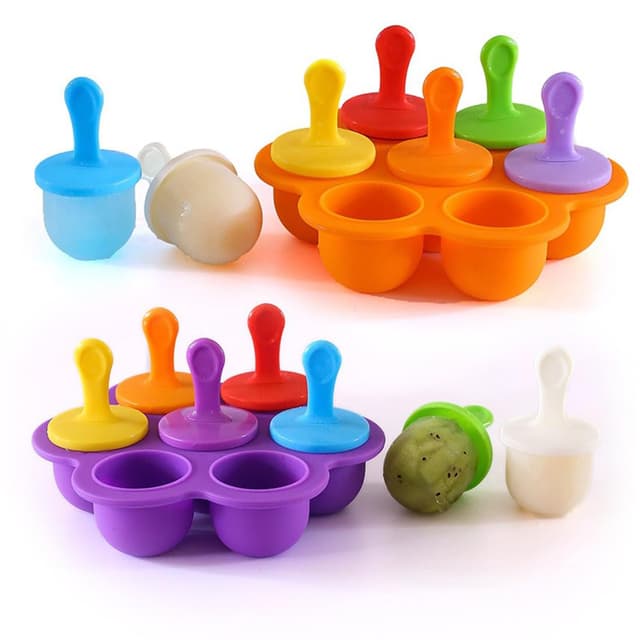 Eis am Stiel Formen - 2 Stück Mini Eisformset aus Silikon 🍨