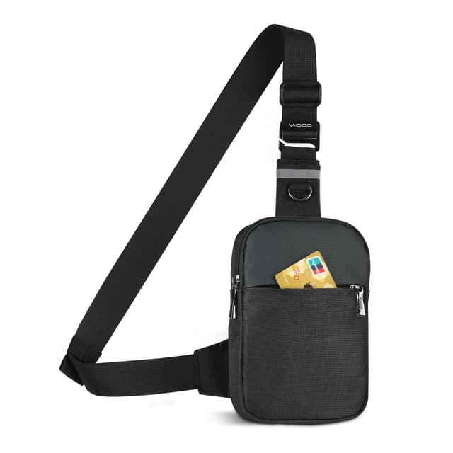 BROADREAM Sling Chest Crossbody Bag - Wasserdichte Umhängetasche mit RFID-Blockierter Tasche 👜