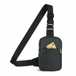 BROADREAM Sling Chest Crossbody Bag - Wasserdichte Umhängetasche mit RFID-Blockierter Tasche 👜 Angebot bei HelloDeals