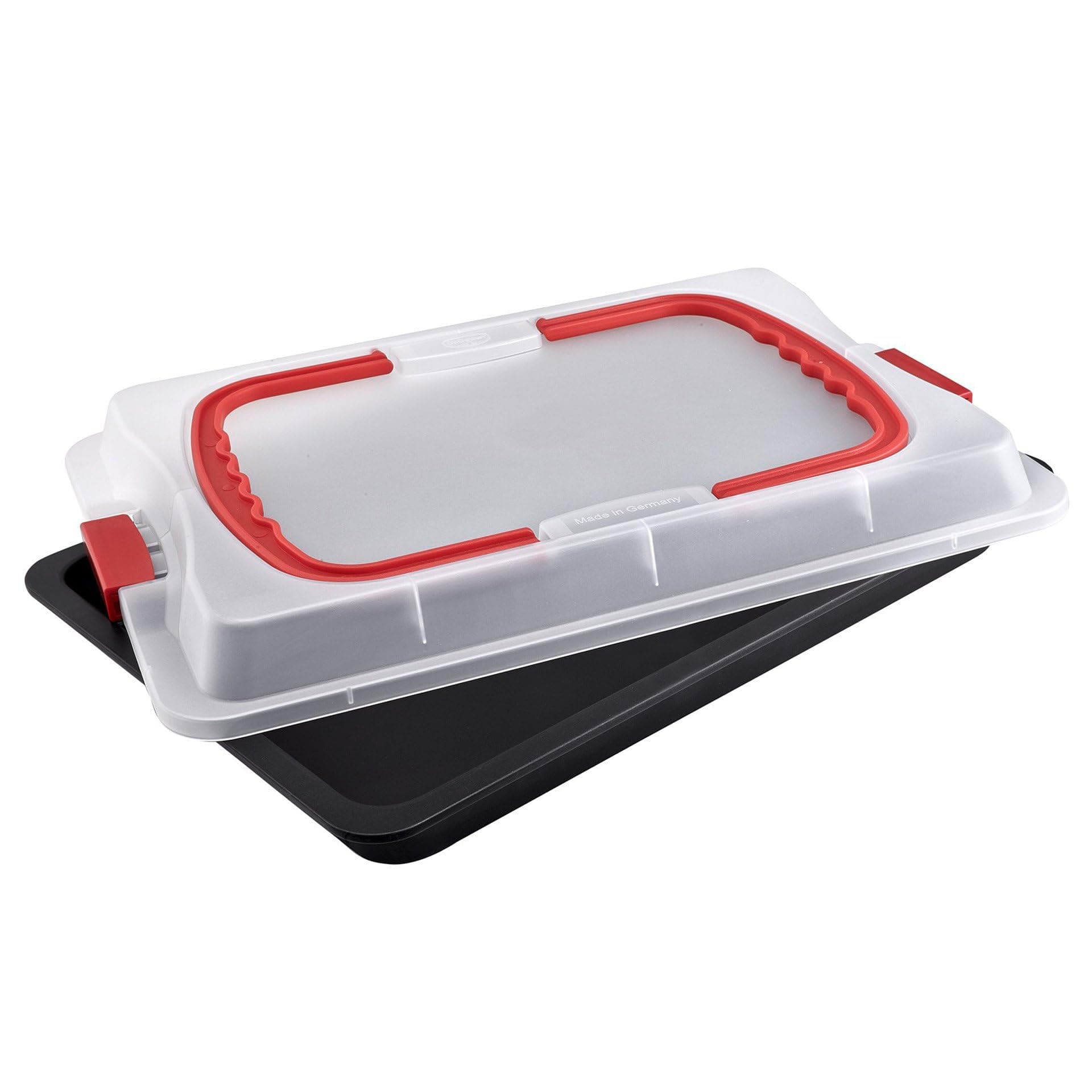 🎂 Dr. Oetker Backblech mit Transporthaube Bake & Go – 3in1: Ofenblech zum Backen, Aufbewahren und Transportieren 🍰