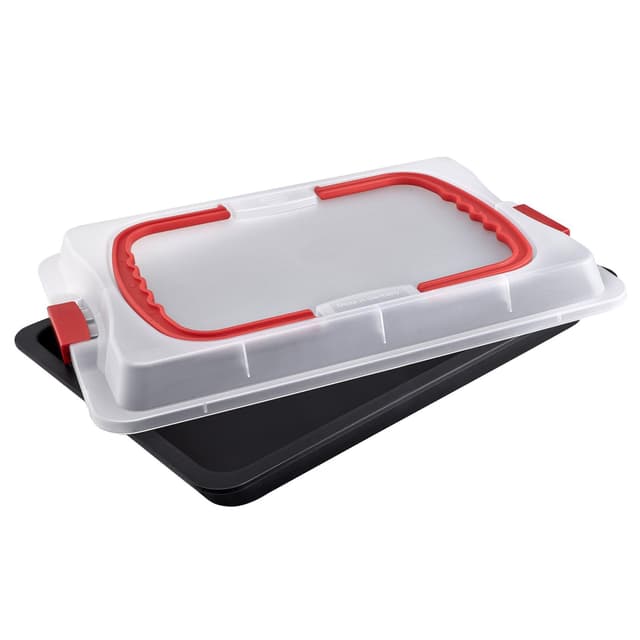🎂 Dr. Oetker Backblech mit Transporthaube Bake & Go – 3in1: Ofenblech zum Backen, Aufbewahren und Transportieren 🍰