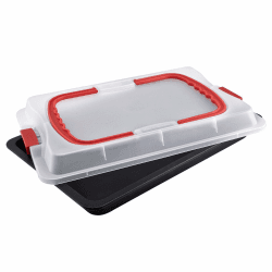 🎂 Dr. Oetker Backblech mit Transporthaube Bake & Go – 3in1: Ofenblech zum Backen, Aufbewahren und Transportieren 🍰 Angebot bei HelloDeals