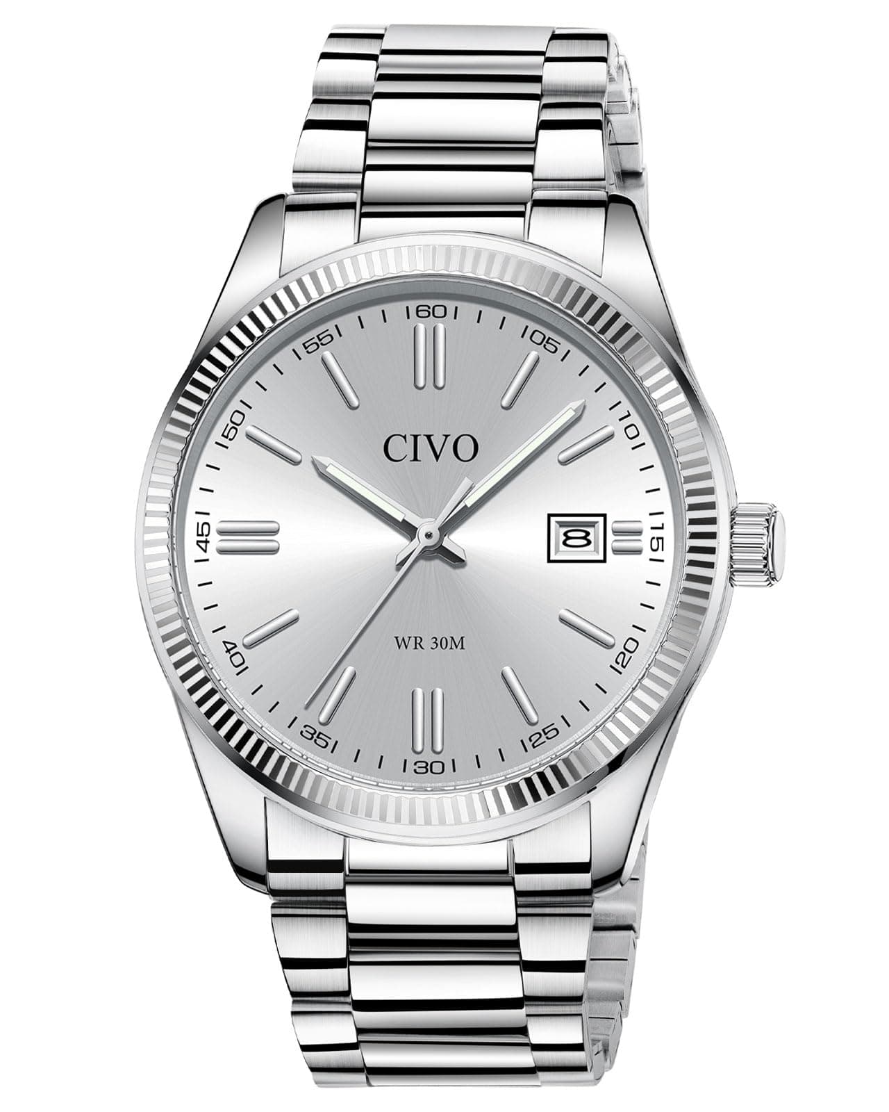 CIVO Herren Uhr Edelstahl Armbanduhr 😎⌚