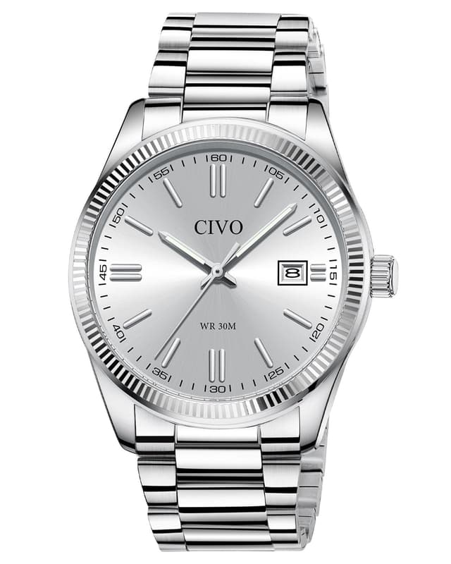 CIVO Herren Uhr Edelstahl Armbanduhr 😎⌚