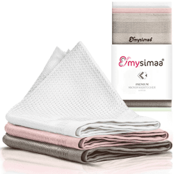 mysimaa Mikrofasertücher 40x40 - Fenstertuch Streifenfrei, Autopflege, Putzlappen Küche Angebot bei HelloDeals